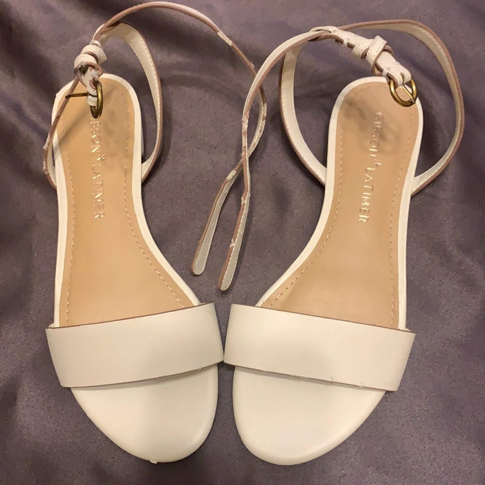 Gibson/ Latimer Beige Strappy Flat Sandals